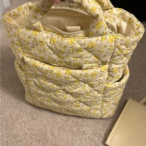 Beis x Elsa hosk garden party diaper backpack AND stroller caddy